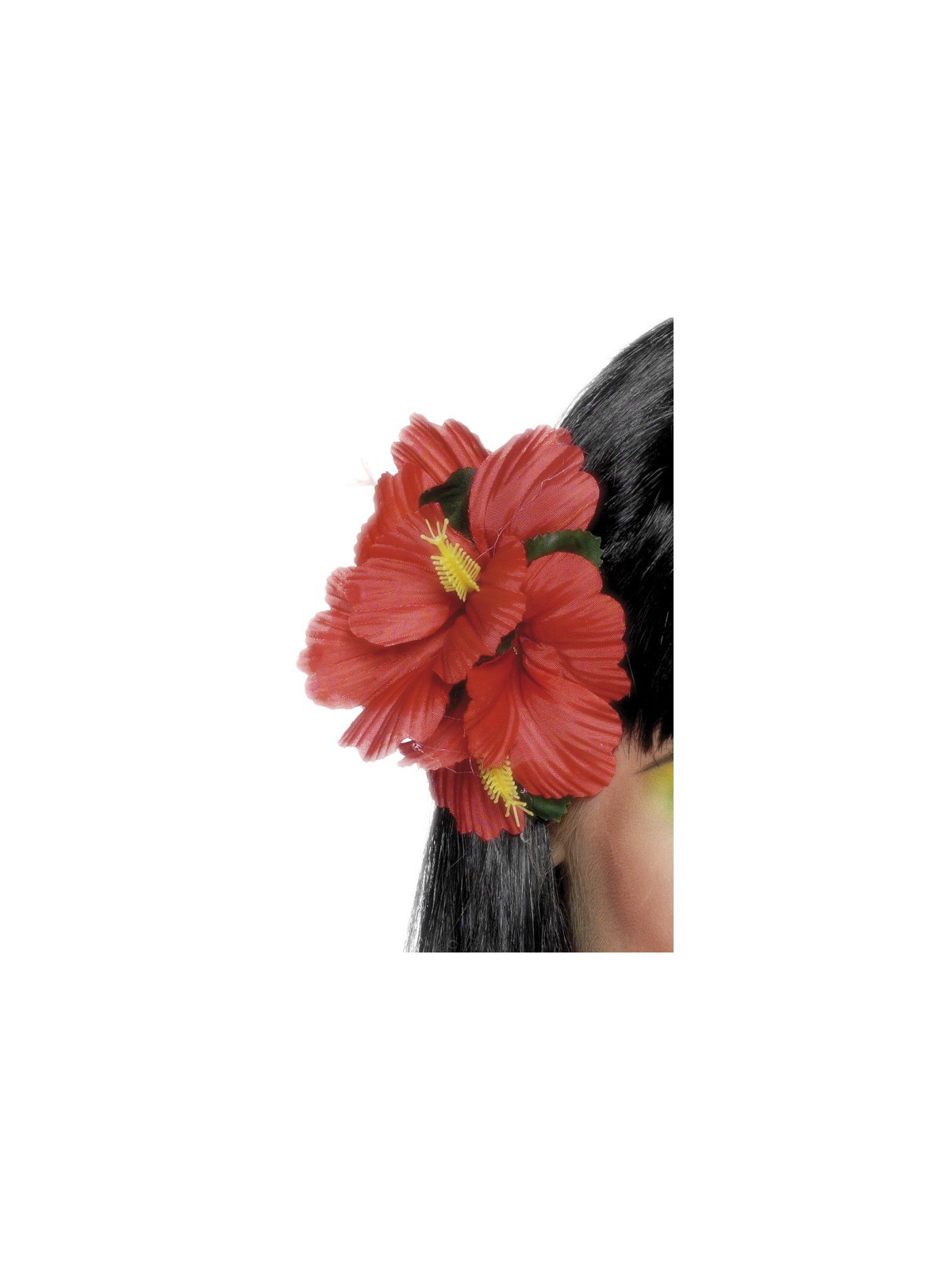 Hawaiian Flower Hair Clip, Red