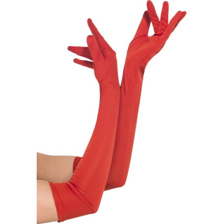 Gloves, Red, Long
