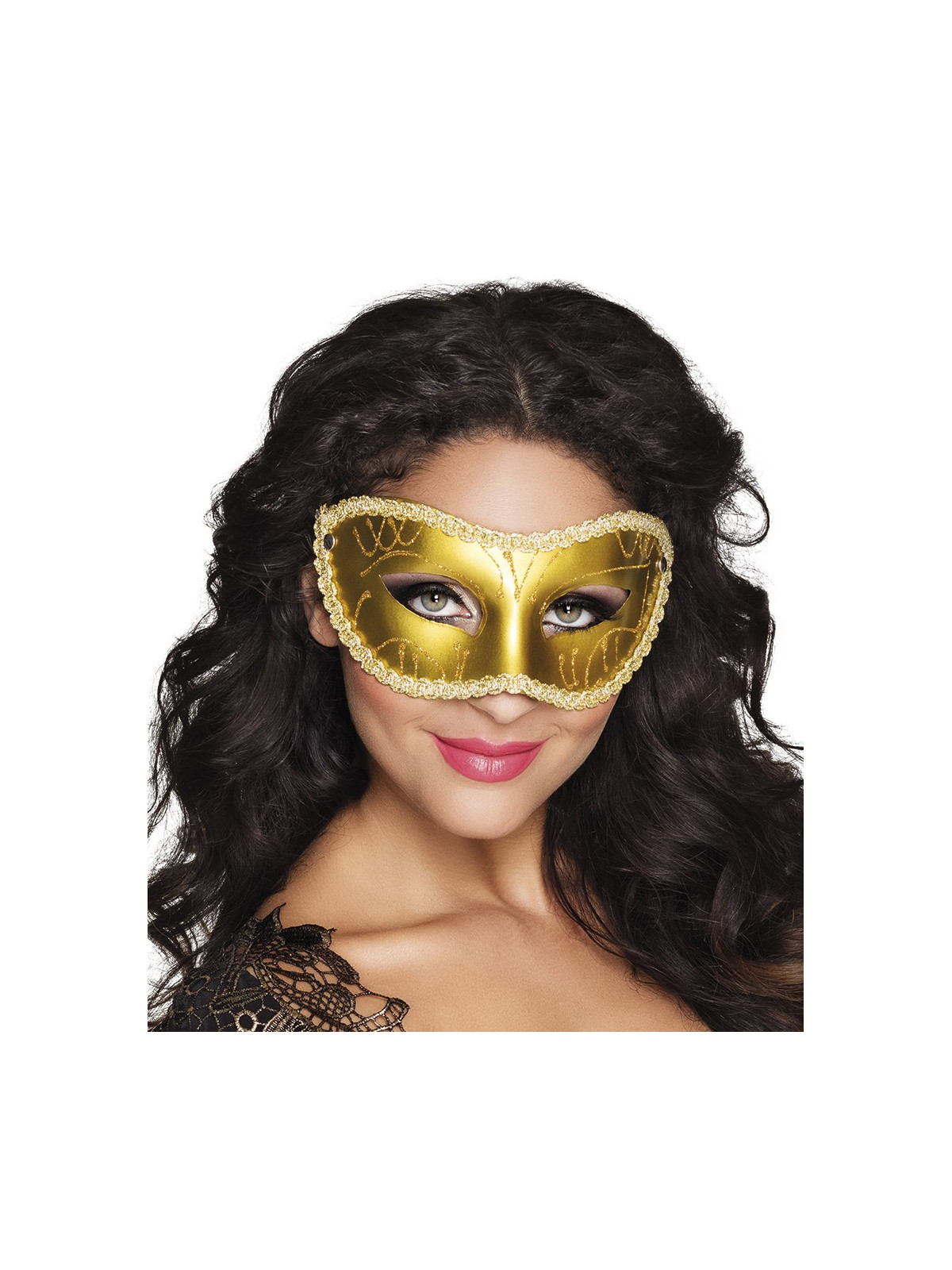 Pidulik kuldsne mask nöörkaunistusega