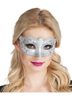 Pidulik mask valge hõbedaga