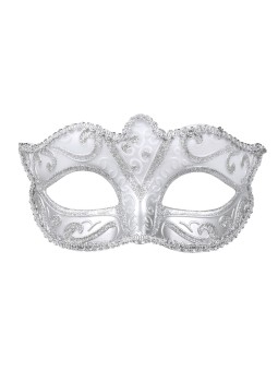 Pidulik mask valge hõbedaga