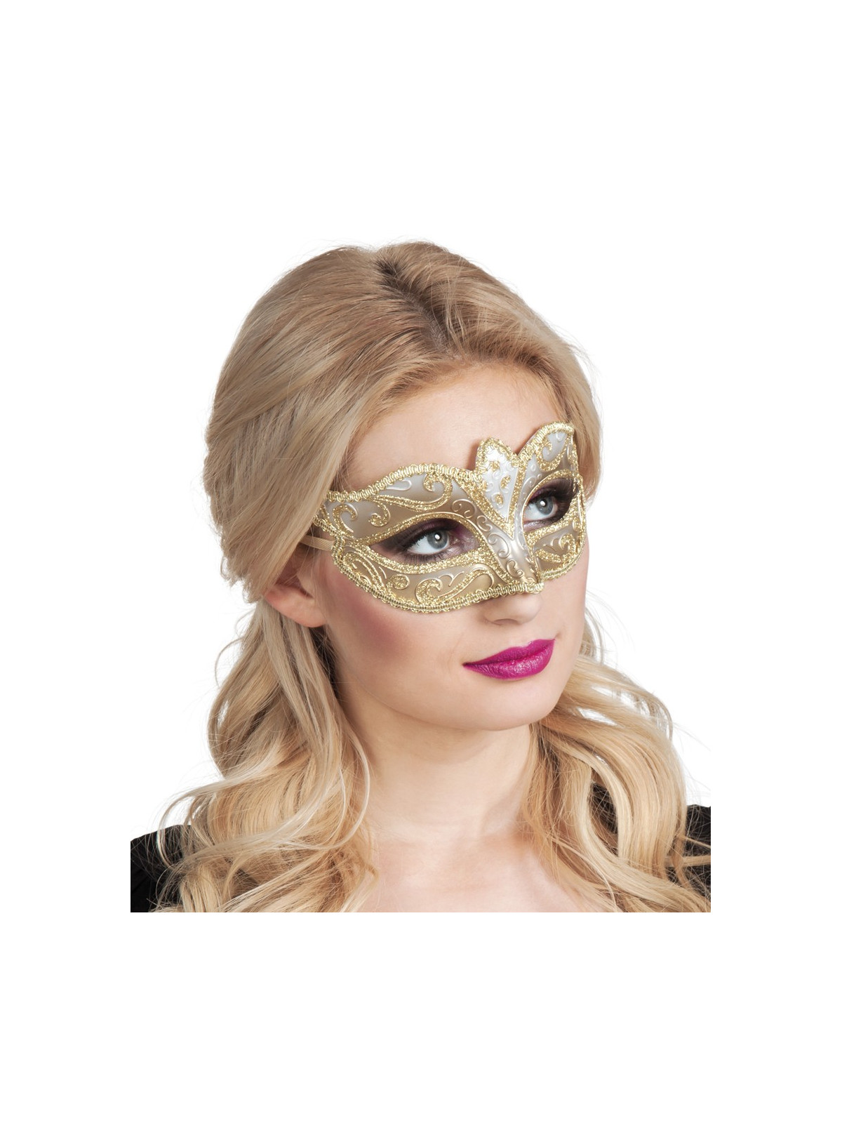 Pidulik mask valge kullaga