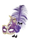 Suursugune mask sule ja kuldse kaunistusesga  Venice cigno