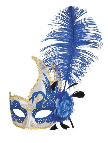 Suursugune mask sule ja kuldse kaunistusesga  Venice cigno