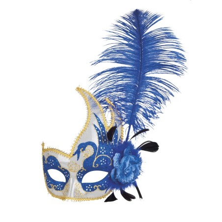 Suursugune mask sule ja kuldse kaunistusesga  Venice cigno