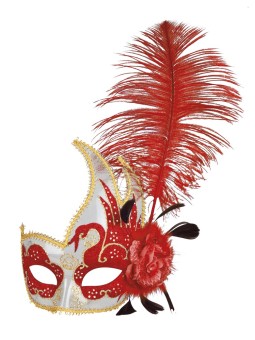 Suursugune mask sule ja kuldse kaunistusesga  Venice cigno