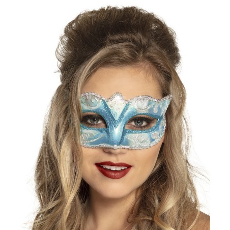 Veneetsia mask felina kuldse/hõbedase kaunistusega