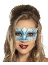 Veneetsia mask felina kuldse/hõbedase kaunistusega