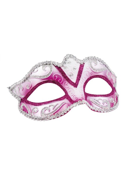 Veneetsia mask felina kuldse/hõbedase kaunistusega