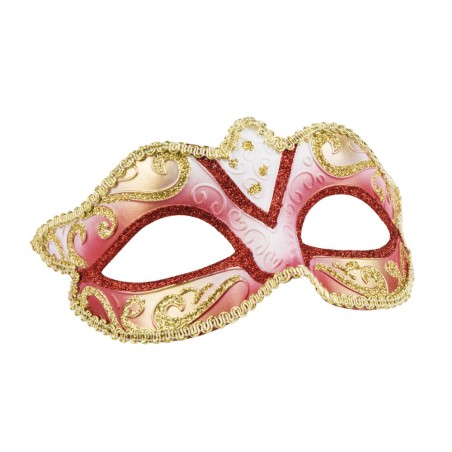 Veneetsia mask felina kuldse/hõbedase kaunistusega