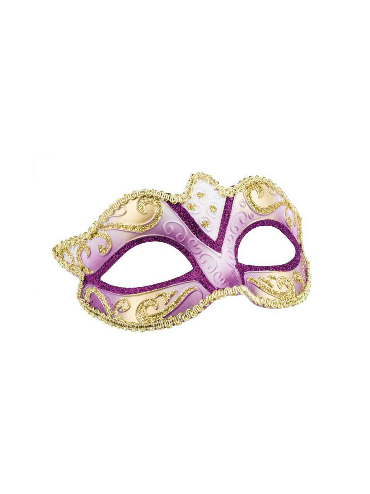 Veneetsia mask felina kuldse/hõbedase kaunistusega