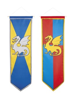 Dekoratsioon - rüütliteemalised vimplid (100x30cm)