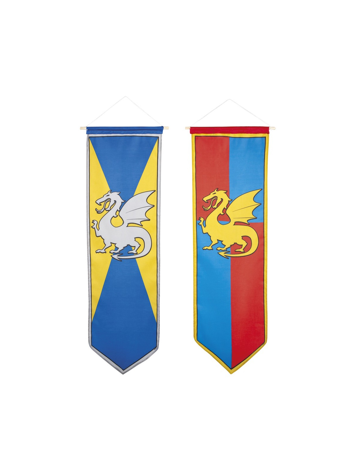 Dekoratsioon - rüütliteemalised vimplid (100x30cm)