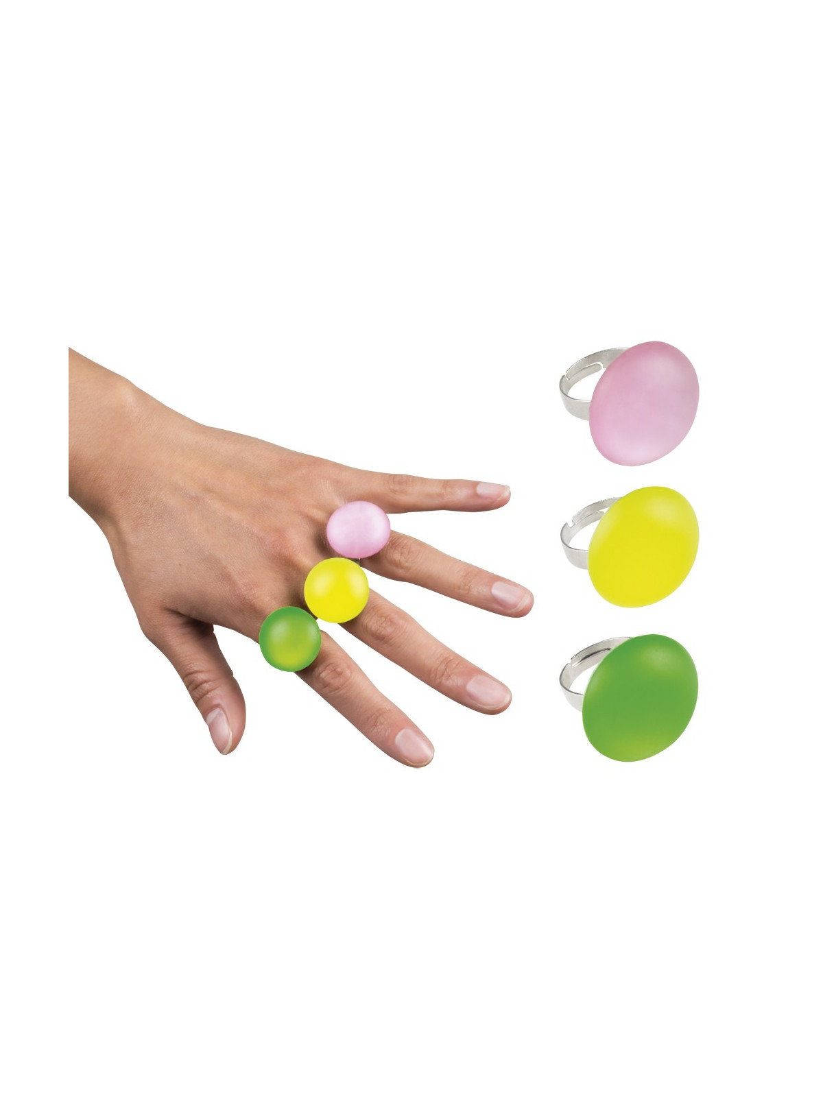 Sõrmused ümara kiviga