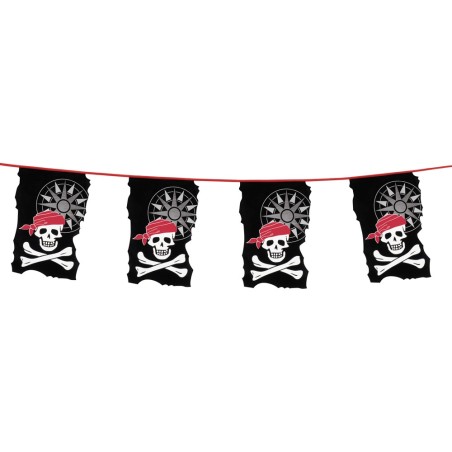 Dkoratsioon- piraaditeemalised lipukesed 10m paelal