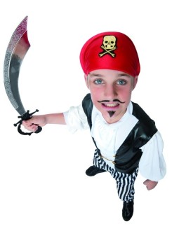 Poiste piraadikostüüm mustvalgete pükstega