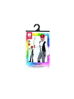 Poiste piraadikostüüm mustvalgete pükstega