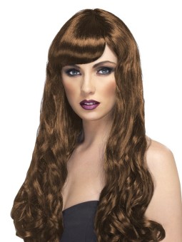 Pruun pikk tukaga Desire lokiline parukas