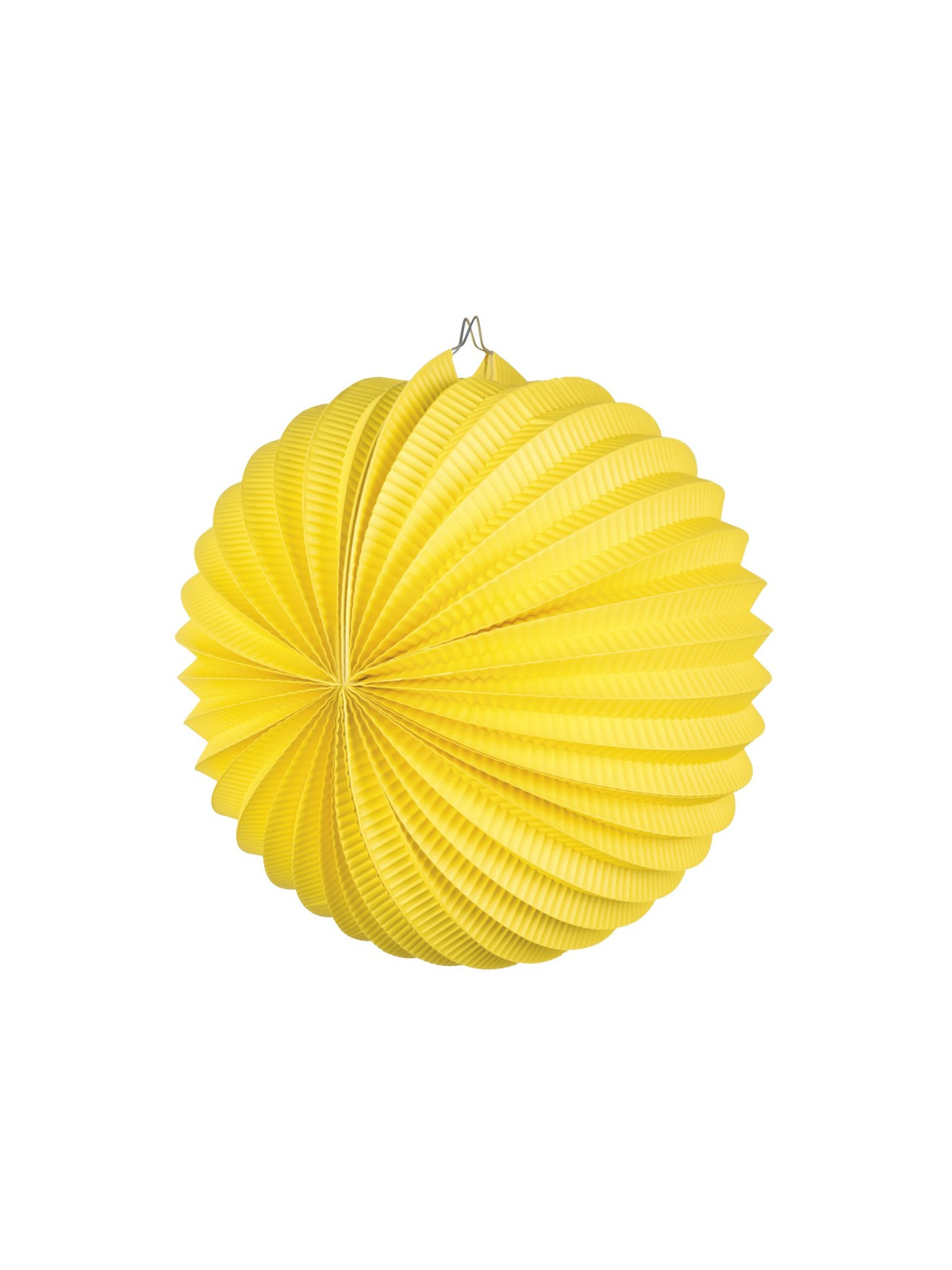 Kollane  paberlatern läbimõõduga 23cm