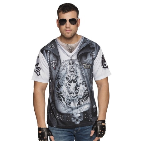 T-särk baiker/rokkar meeste L