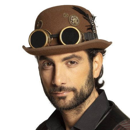 Steampunk kaabu prillidega