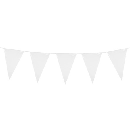 Dekoratsioon-valged suured lipukesed 10m