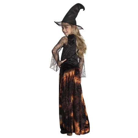 Laste nõid pika kleidiga ja mütsiga 4-6