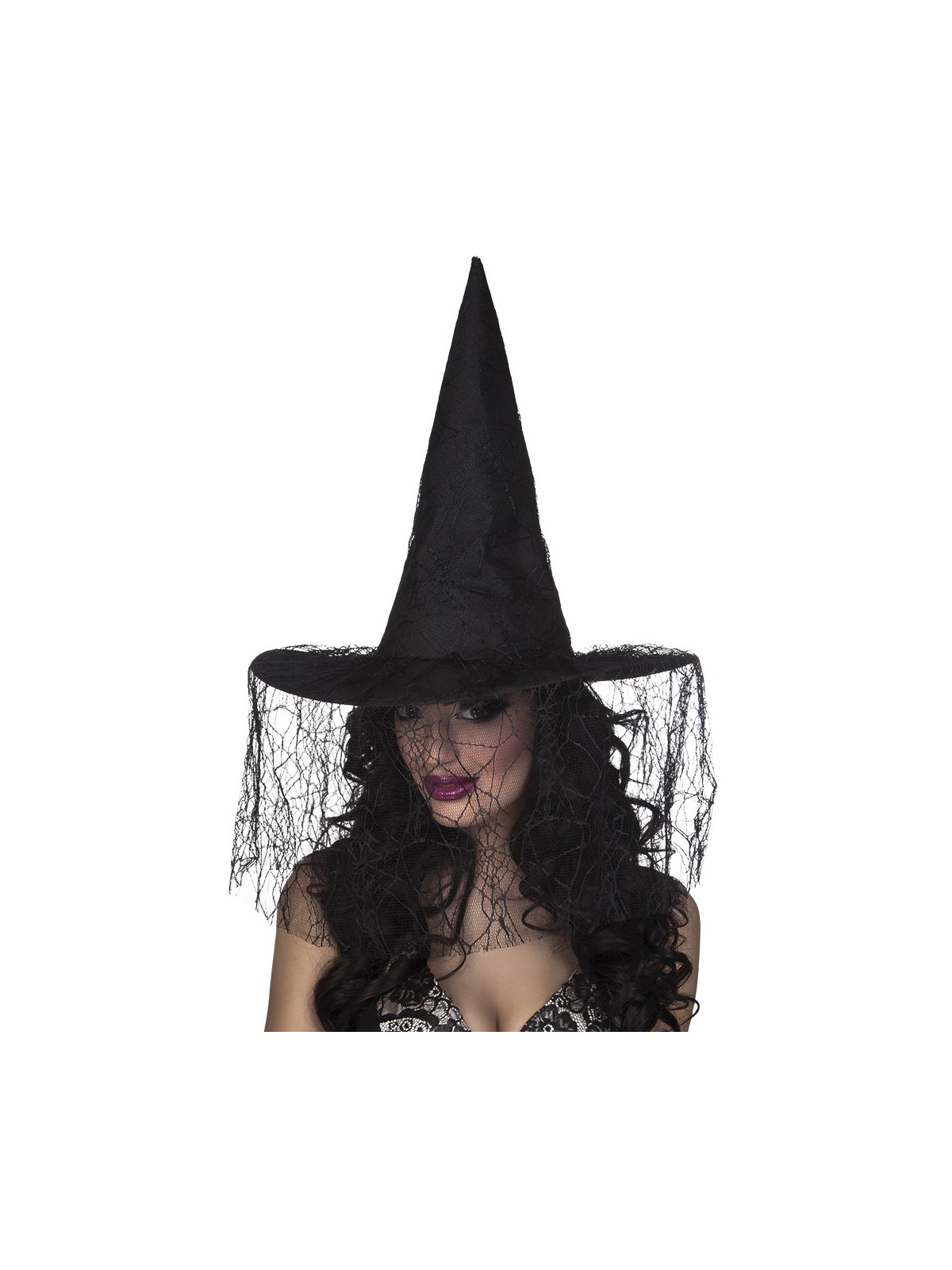 Nõiamüts musta ämblikuvõrk looriga