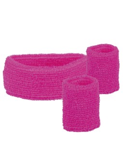 Neoonroosa peapael ja käepaelad