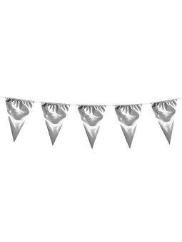 Dekoratsioon- hõbedased suuremad lipud 10m