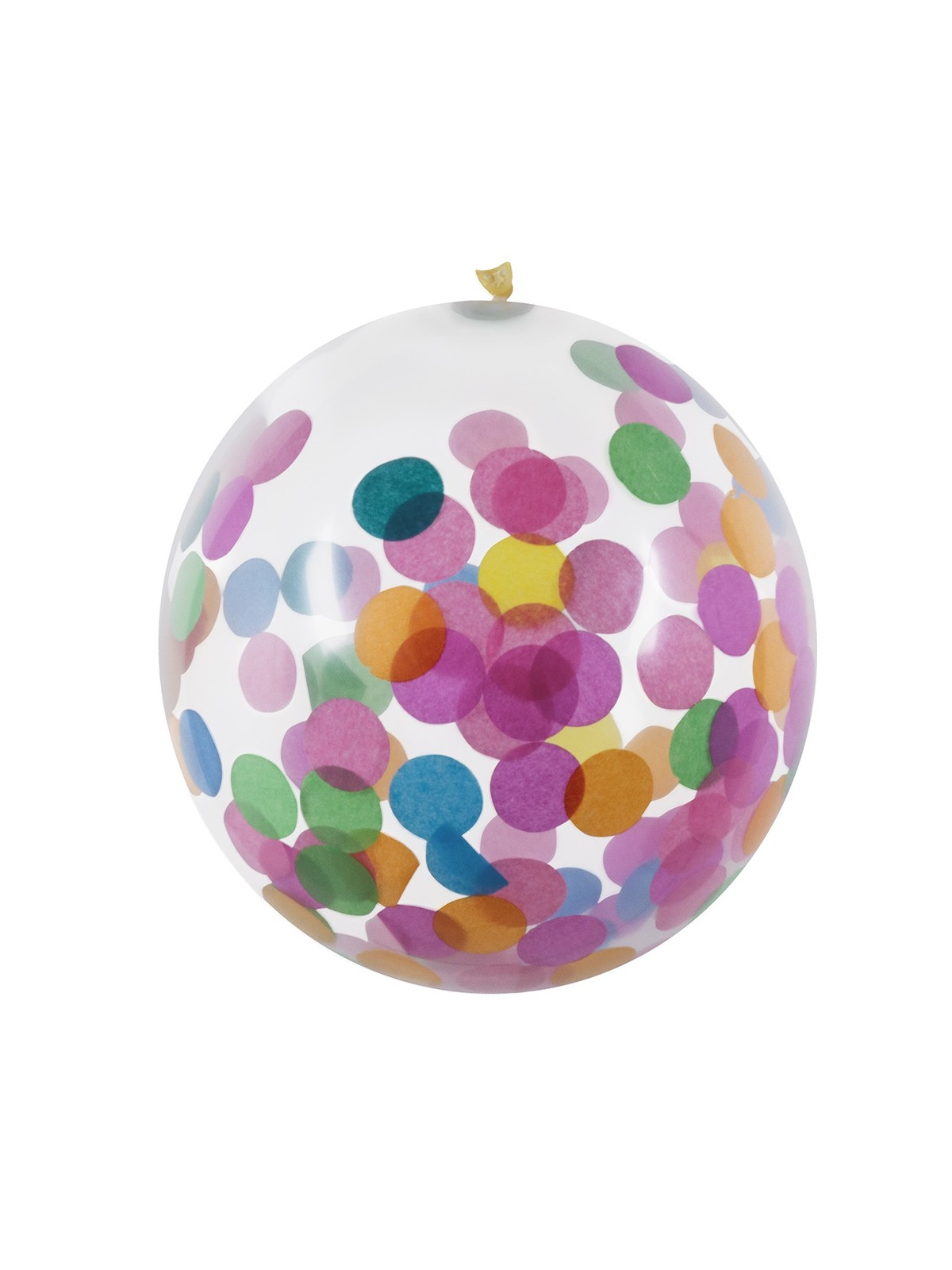 Läbipaistvad õhupallid konfettidega 5tk