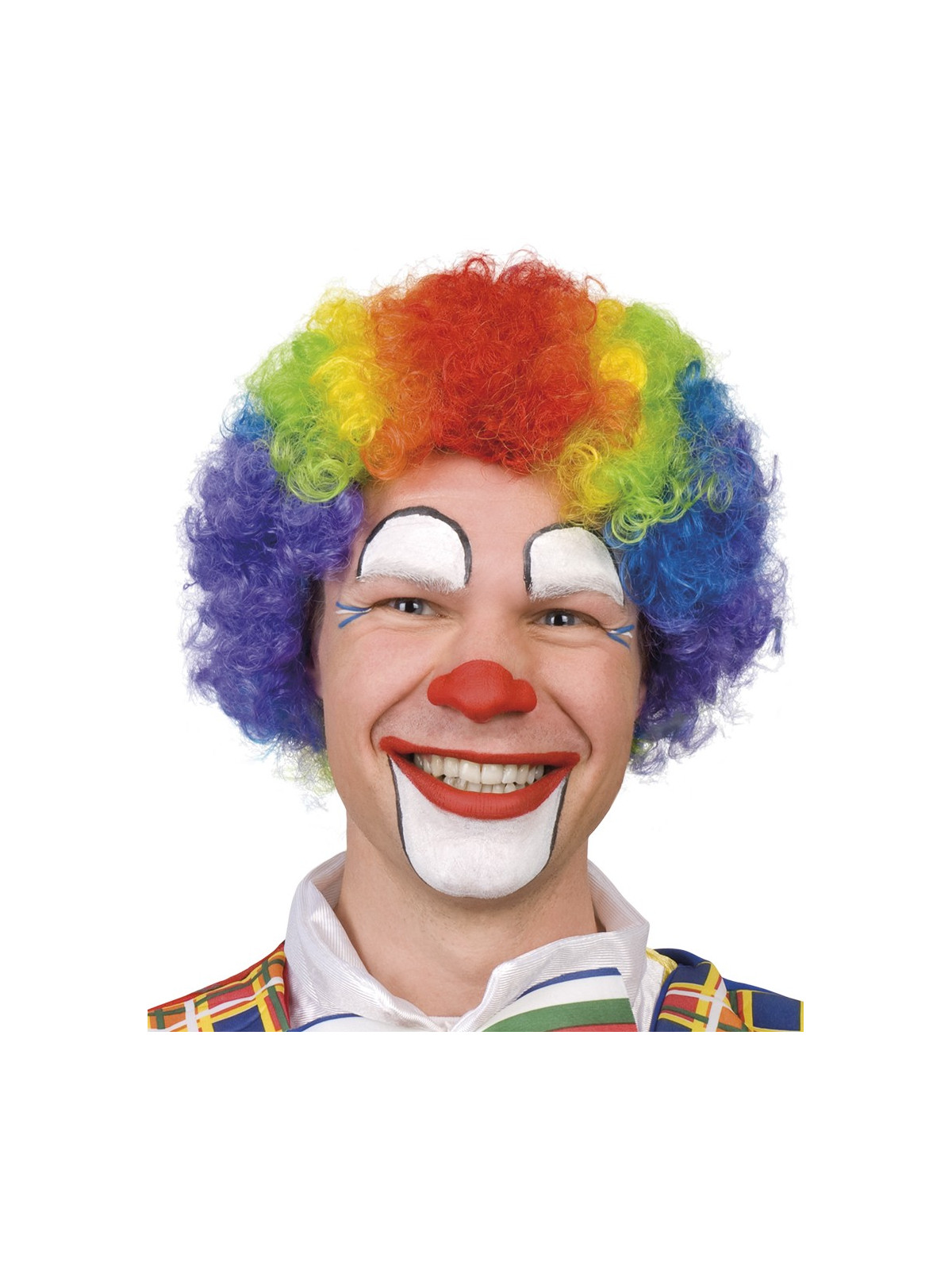 Klouni värviline parukas