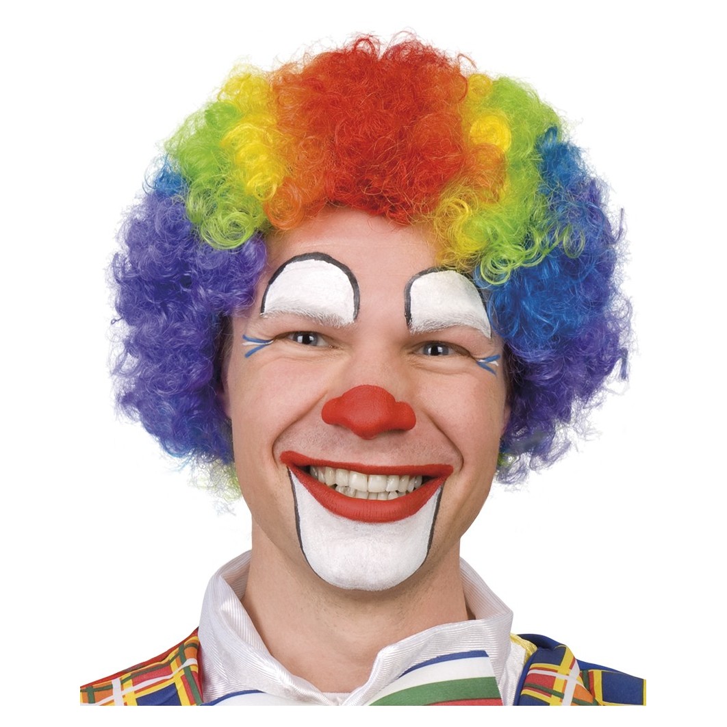 Klouni värviline parukas