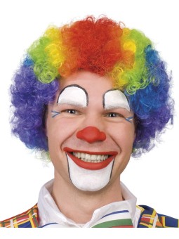 Klouni värviline parukas