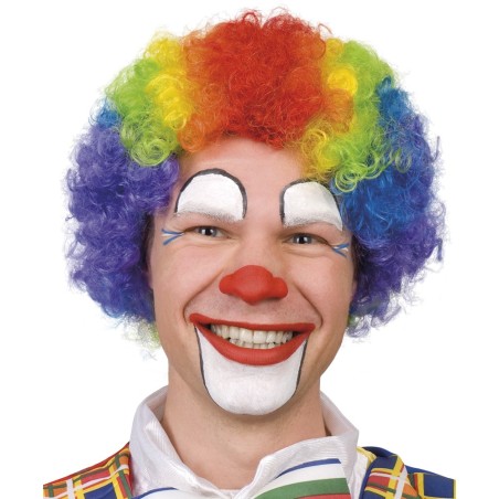 Klouni värviline parukas