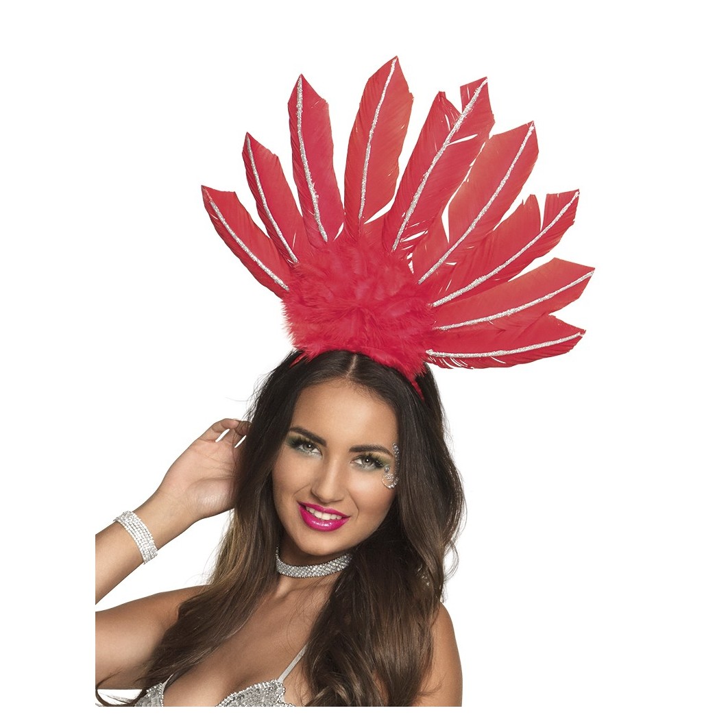 Samba punaste sulgedega peaehe