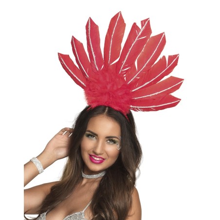 Samba punaste sulgedega peaehe