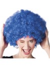 Afro parukas sinine