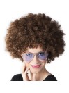 Afro parukas pruun