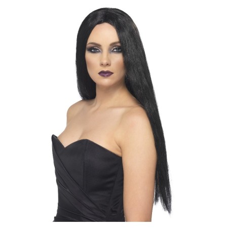 Must pikk sirge parukas