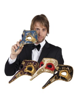 Veneetsia nokkmask kuldse kaunistusega