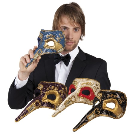 Veneetsia nokkmask kuldse kaunistusega