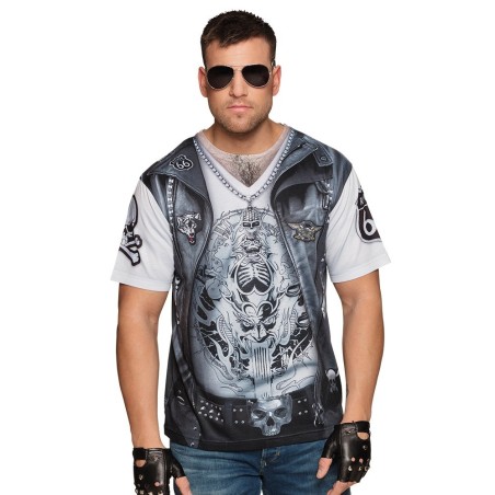T-särk baiker/rokkar meeste M