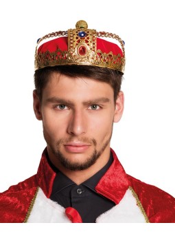 Metallist punase sametiga kroon