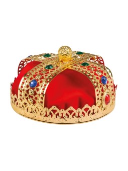 Metallist punase sametiga kroon