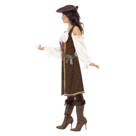 Uhke piraaditari kostüüm pika jakiga M