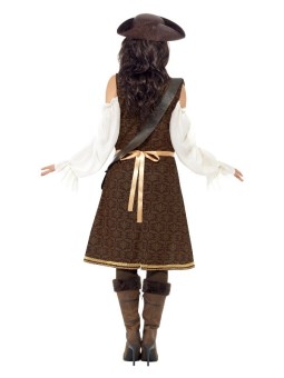 Uhke piraaditari kostüüm pika jakiga M