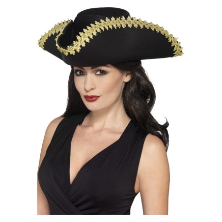 Pehme piraadimüts kuldse äärega