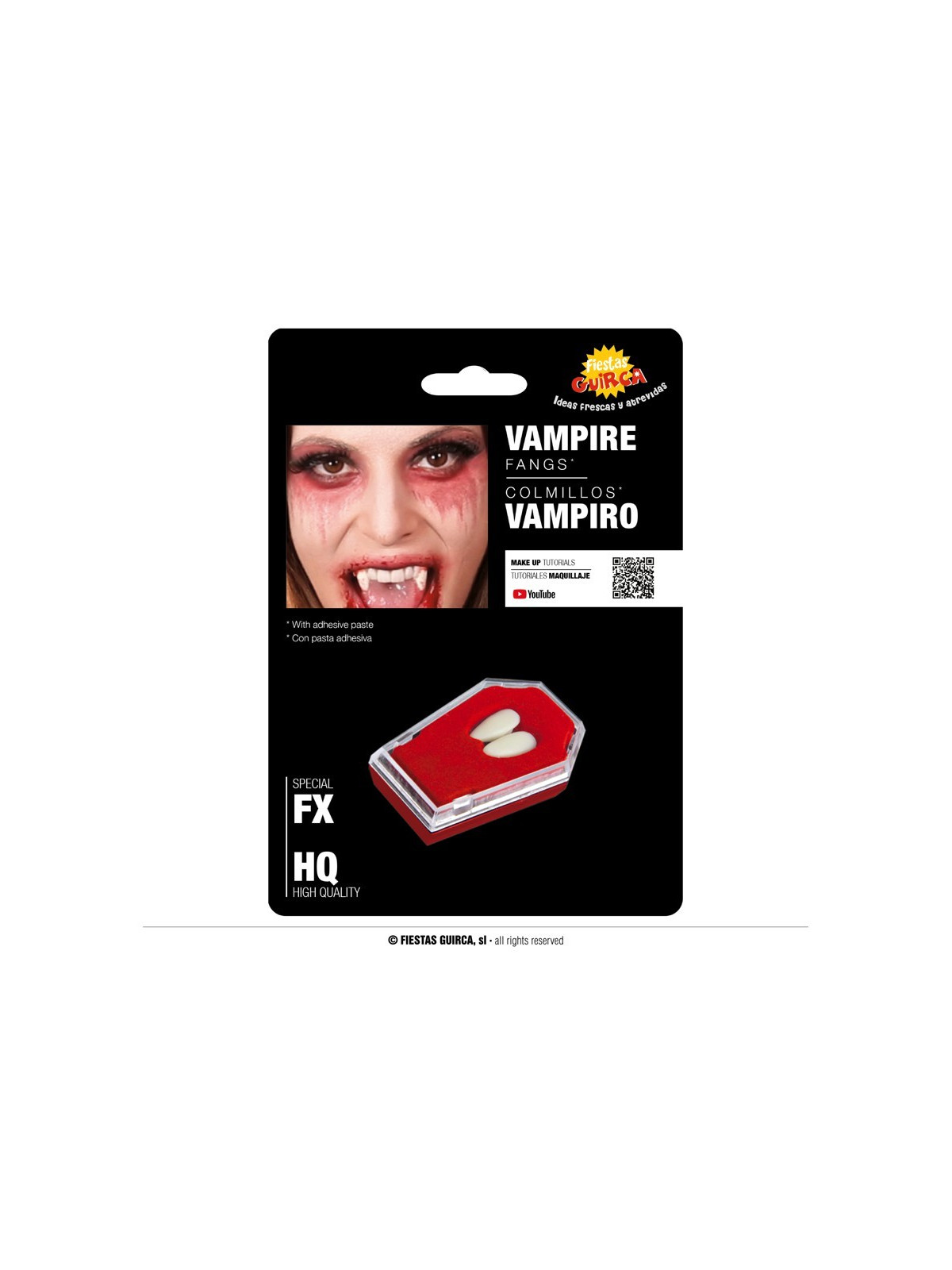 Vampiiri kihvad liimiga