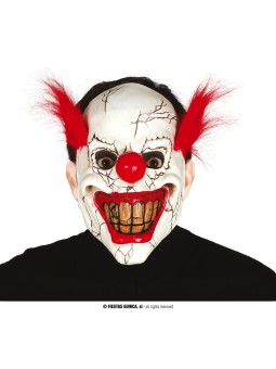 Klouni mask punaste juustega